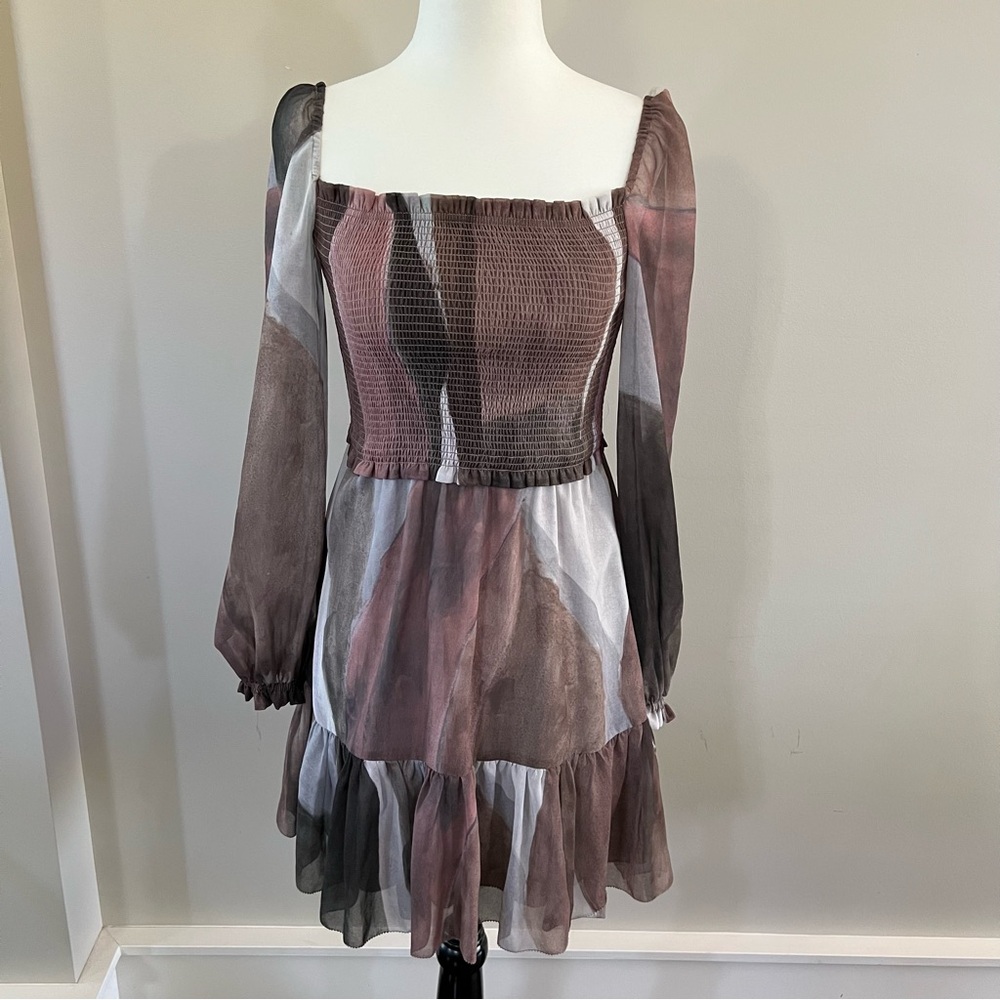 Wilfred Tempest long sleeve mini dress size xxs